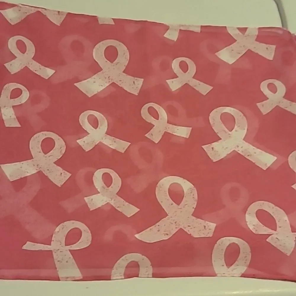 Pink Ribbon Scarf
